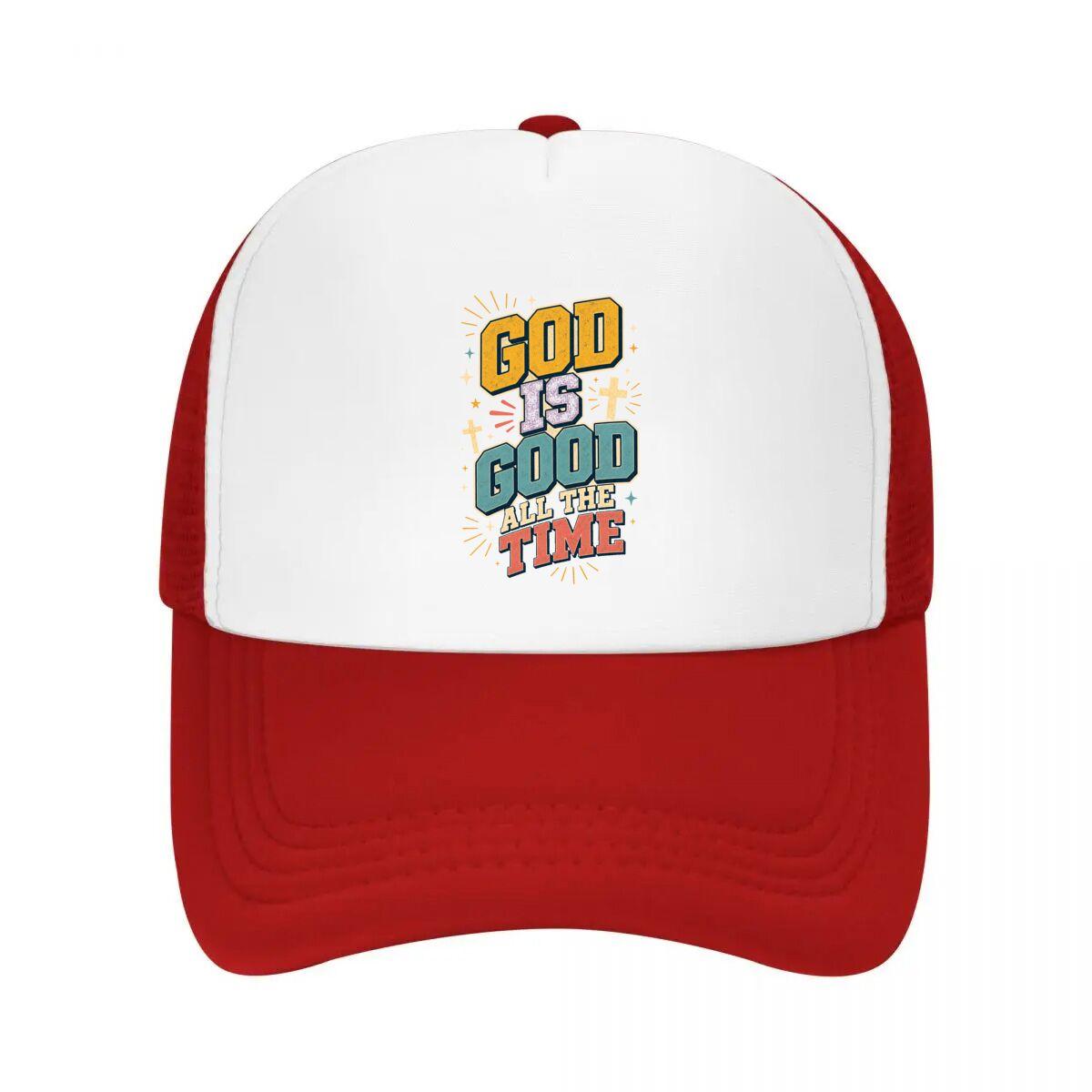 Retro Faith Quote Pastel Varsity Let Mesh Baseball Cap Casual Hat Outdoor  For Womens Unisex FeUnisex One Size