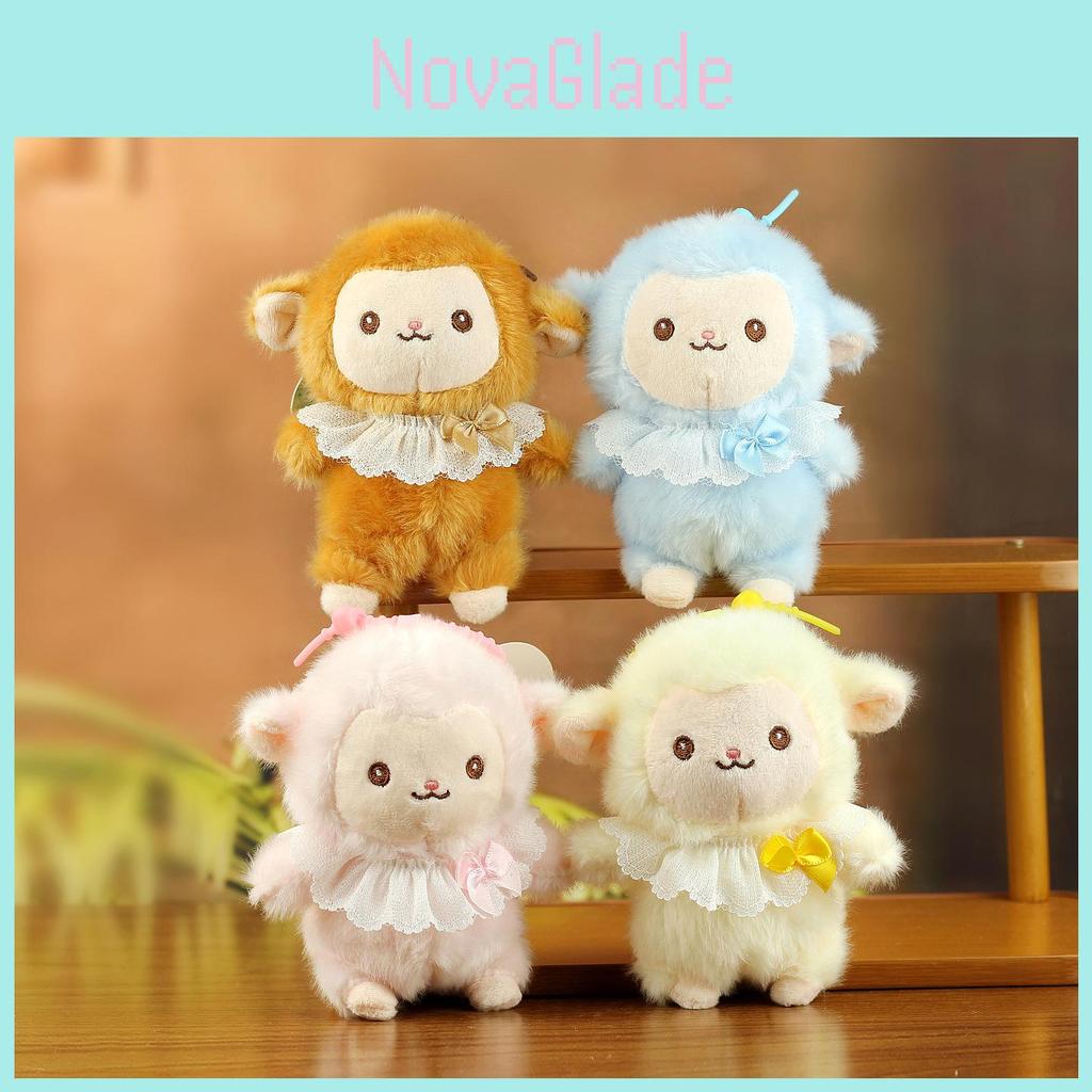 Plush Sheep Keychain Cute Animal Hanging Decor For Kids And Teens