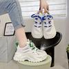 Pantofi de damă la modă 2024 vânzare fierbinte pantofi vulcanizați de damă cu șireturi asortare de culori la modă adidași cu platformă din plasă de înaltă calitate zapatos