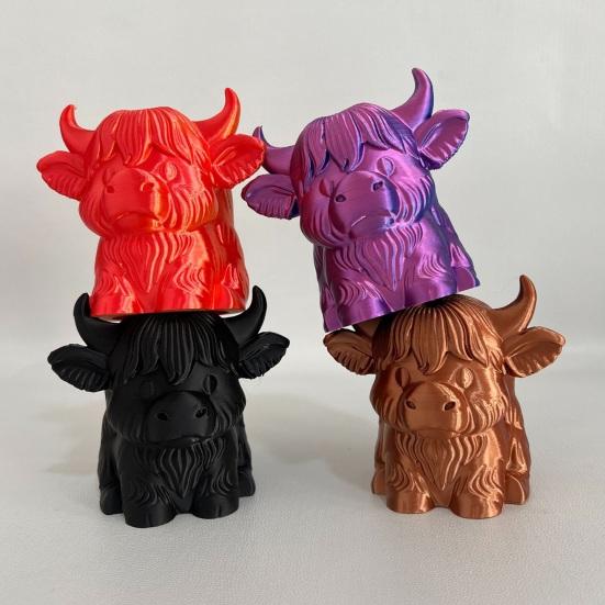 Trailer Hitch Cover Highland Cow Design Scratch Resistant Plastic Ball Cap Small Trailer Hitch Cover Funny Truck Accessory
