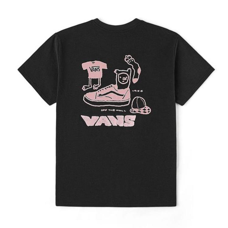 Vans Fun Print Crew Neck Short Sleeve T-Shirt Unisex tops VN000TKGBLK