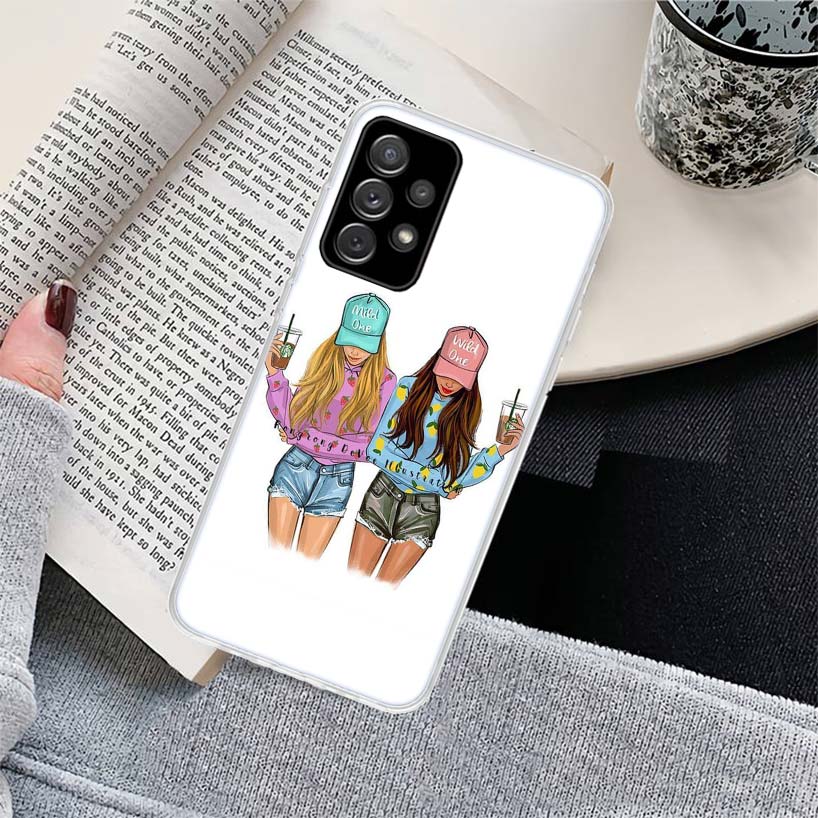 Best Friends BFF Matching Phone Case for Samsung Galaxy A17 A16 A15 A14 A13 A57 A56 A55 A54 A53 A37 A36 A35 A34 A33 A26 A25 A24