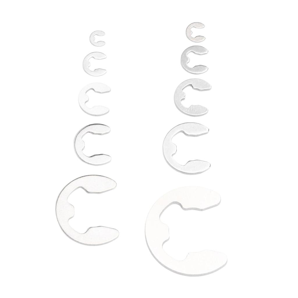 Pcs E Circlip Washer Set with Storage Box Stainless Steel Firm Fixing E Type Retaining Washer