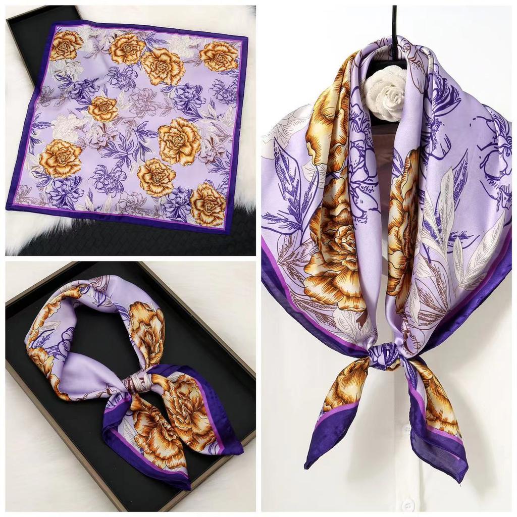 Eleganti Foulard di Seta da Donna Con Centinaia di Camicie, Assistenti di Volo, Decorazione Professionale, Protezione del Collo, Foulard, 70 Foulard Quadrati Piccoli.