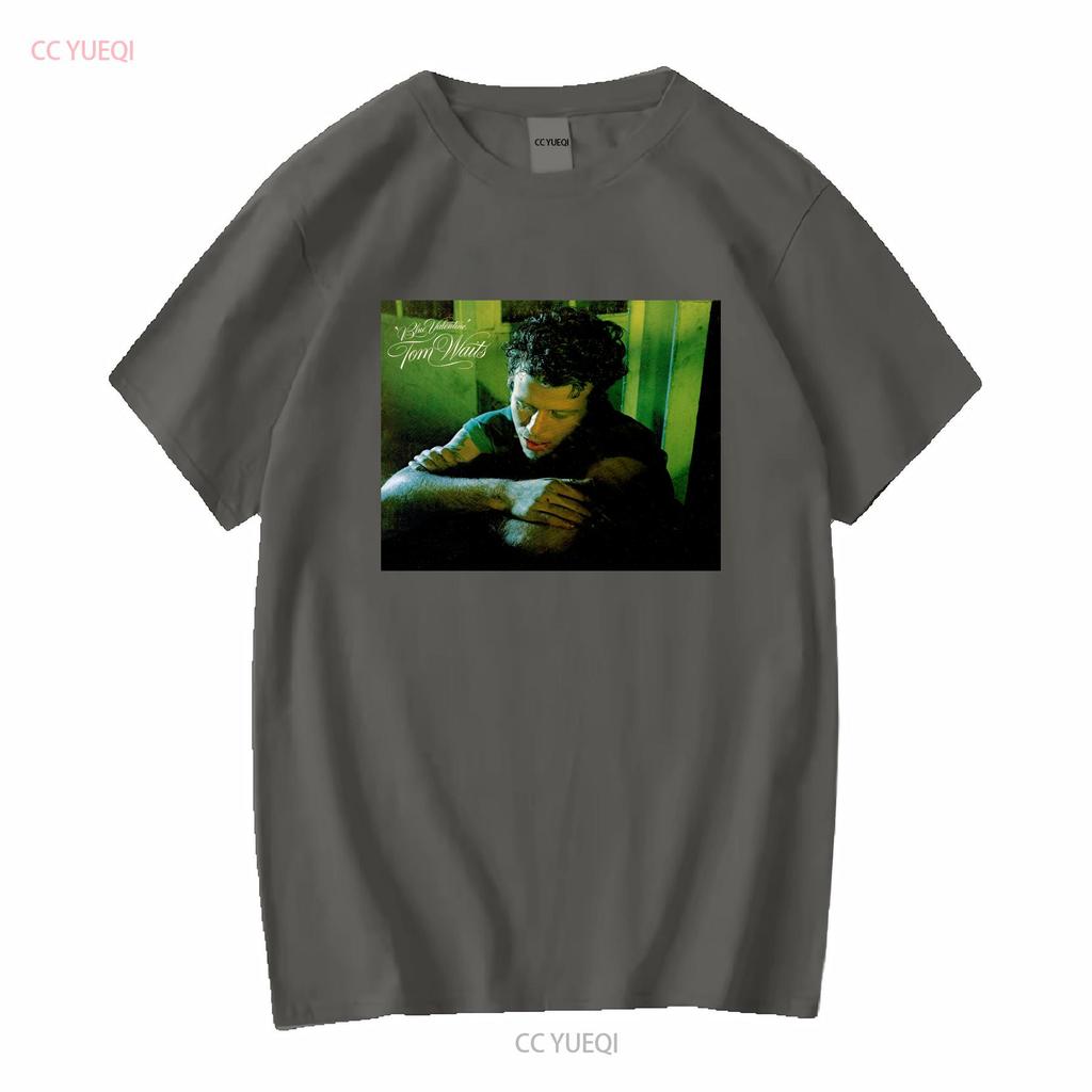 T-SHIRT TOM WAITS blu san valentino vinile copertina CD PICCOLO MEDIO GRANDE XL vintage Lavata abbigliamento firmato Leggermente Comoda
