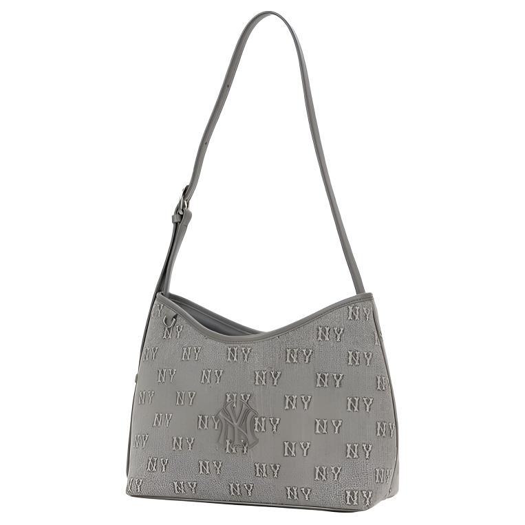 

MLB 26 Spring Collection All Over Print Cotton Shoulder Bag Unisex Bags Light-Charcoal 3ABMMD16N-50CGL Basic Set (Bag)