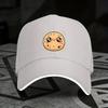 Cute Cookie Face Baseball Cap Adjustable Polyester Casual Trendy Hat For Unisex Adults