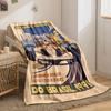Vintage Brazil Grand Prix 1991 F1 Poster Multicolor Cozy Blanket, Silky Soft Blanket for Restful Sleep, Durable Warm Throw for Outdoor Fun