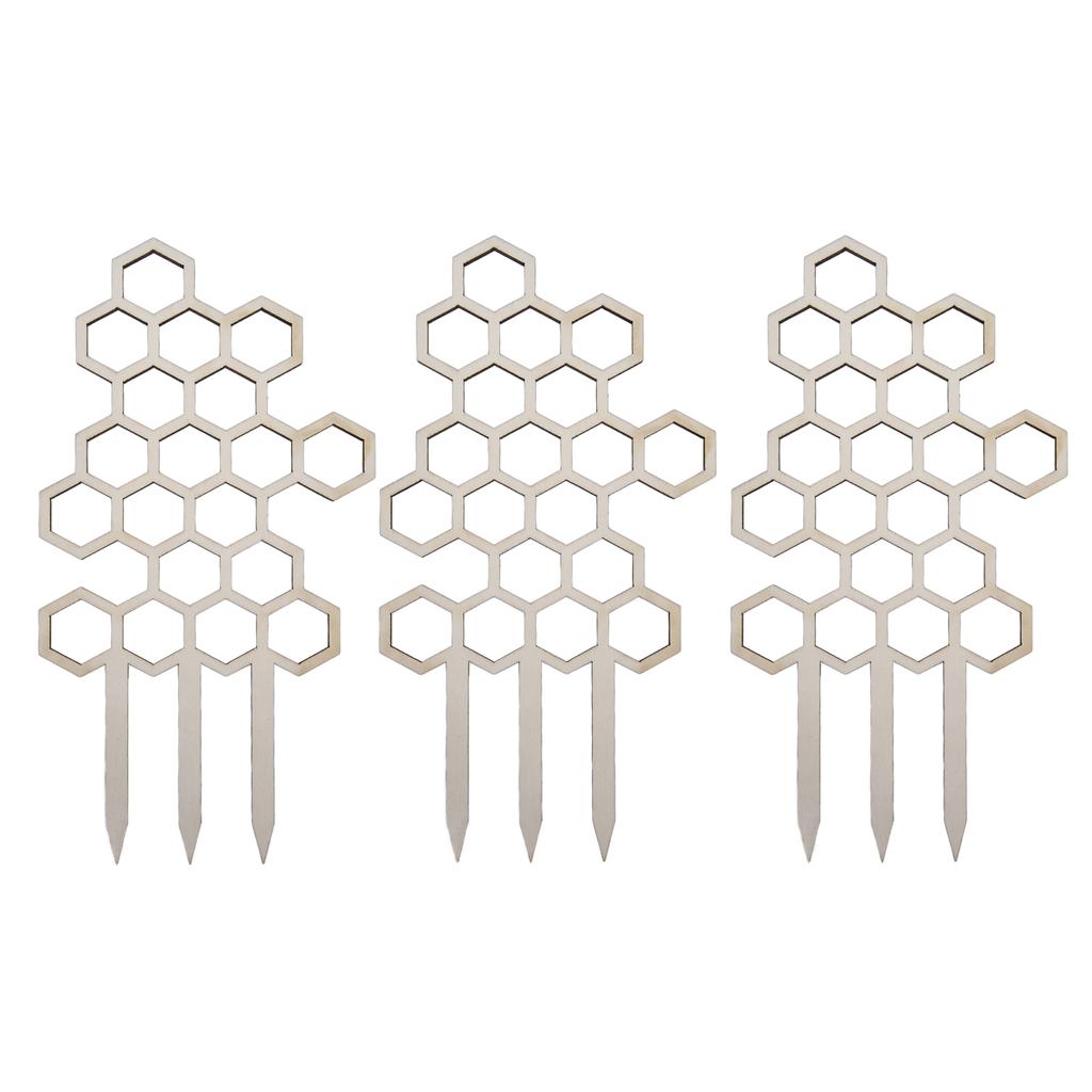 3PCS Potted Plant Trellis DIY Wood Plant Climbing Support Holder for Outdoor Garden Balcony