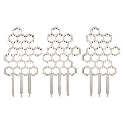 3 Pezzi Grigliato per Piante in Vaso Fai da Te Supporto in Legno per Rampicanti da Giardino Esterno Balcone