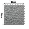 Interlocking Rubber Floor Tiles Non-Slip Pool Mat Soft PVC Splicing Shower Mat Outdoor Cushion Mat for Bathroom Deck Drain Pool