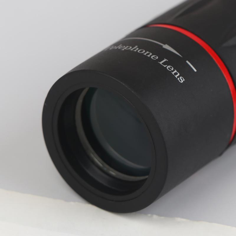 Universell 18X25 Monokulär Zoom HD Optisk Lins Mobiltelefon Mätning Observation 18X Teleobjektiv Med Stativ För Smartphone 1Set