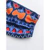 Vintage Print O-Neck Patchwork Maxi Dress Women Fashion Lantern Sleeves Loose Long Dresses Lady Casual Vacation Streetwear