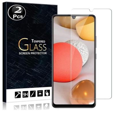 Displayschutzglas für Samsung Galaxy A02s Bruchfestes gehärtetes Glas Set von [X2] Tempered Glass