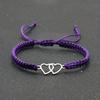 Handmade Adjustable Rope Bracelet Heart Bracelet Unisex Couple Gift
