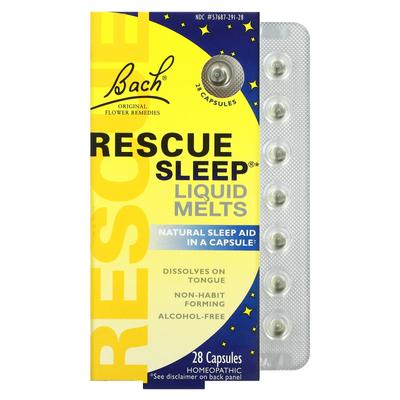Original Flower Remedy, Rescue Sleep Liquid Melts, 28 Capsules