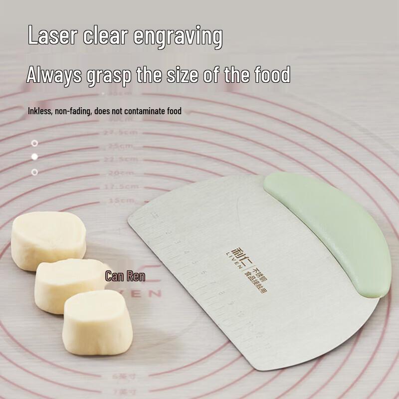 

Liven QMD-1 Stainless Steel & Silicone Dough Scraper