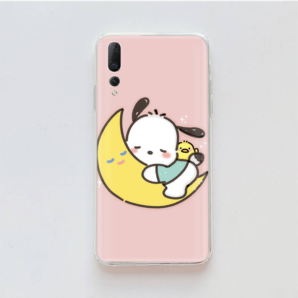 Transparent Case for Samsung A04 A14 A23 M33 M53 Realme 10 9 C35 C55 VIVO X80 Infinix Hot 30 Note 11 Tecno Spark 8P Pro L-29 Cute Pochacco