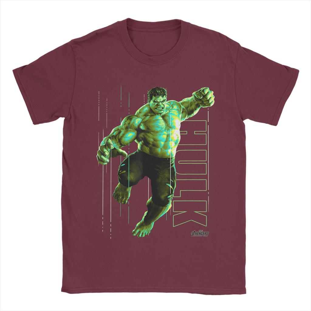 Unisexs TShirt Infinity War Incredible Hulk Jump Smash Novelty Pure Cotton Tees Short Sleeve T Shirt Crew Neck Tops 4XL 5XL 6XL