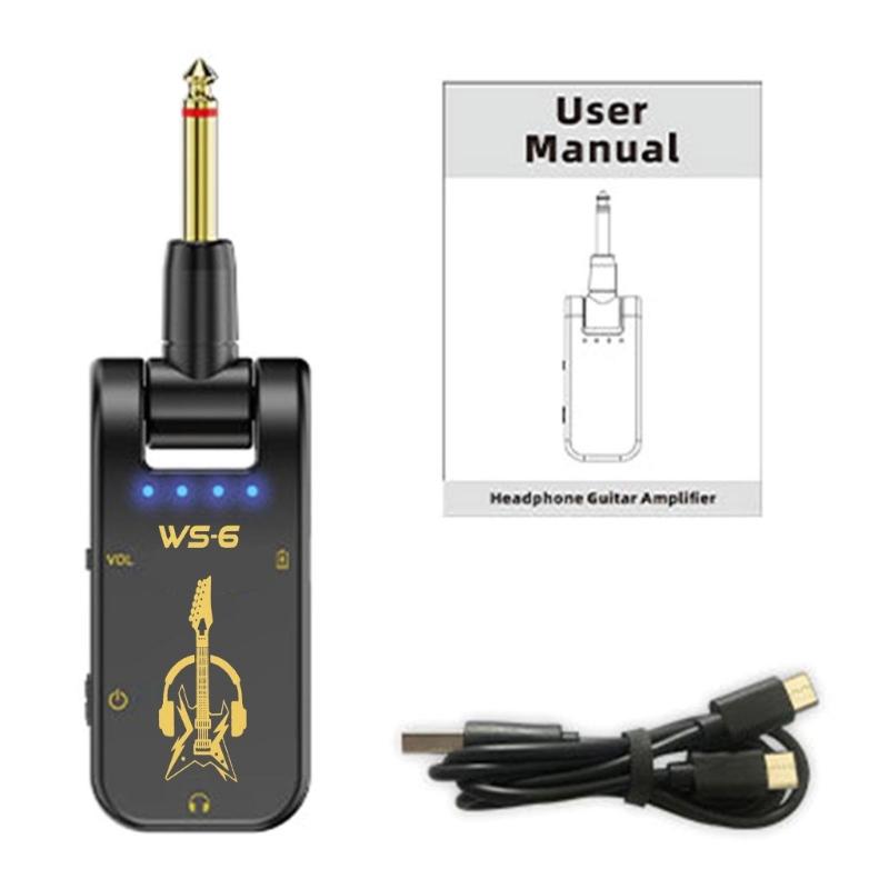 

Multi Effect Guitar Amplifier Pickup with Reverbs Delay Overdrive Plastic Metal Texture for Electric Acoustic Guitars 1