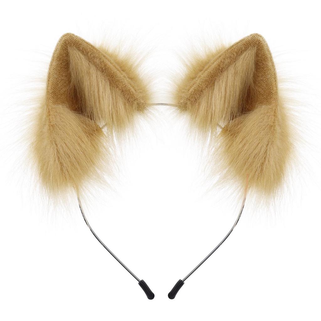 Realistic Handmade Plush Cat & Fox Ears Headband - Japanese Lolita Style Hair Accessories
