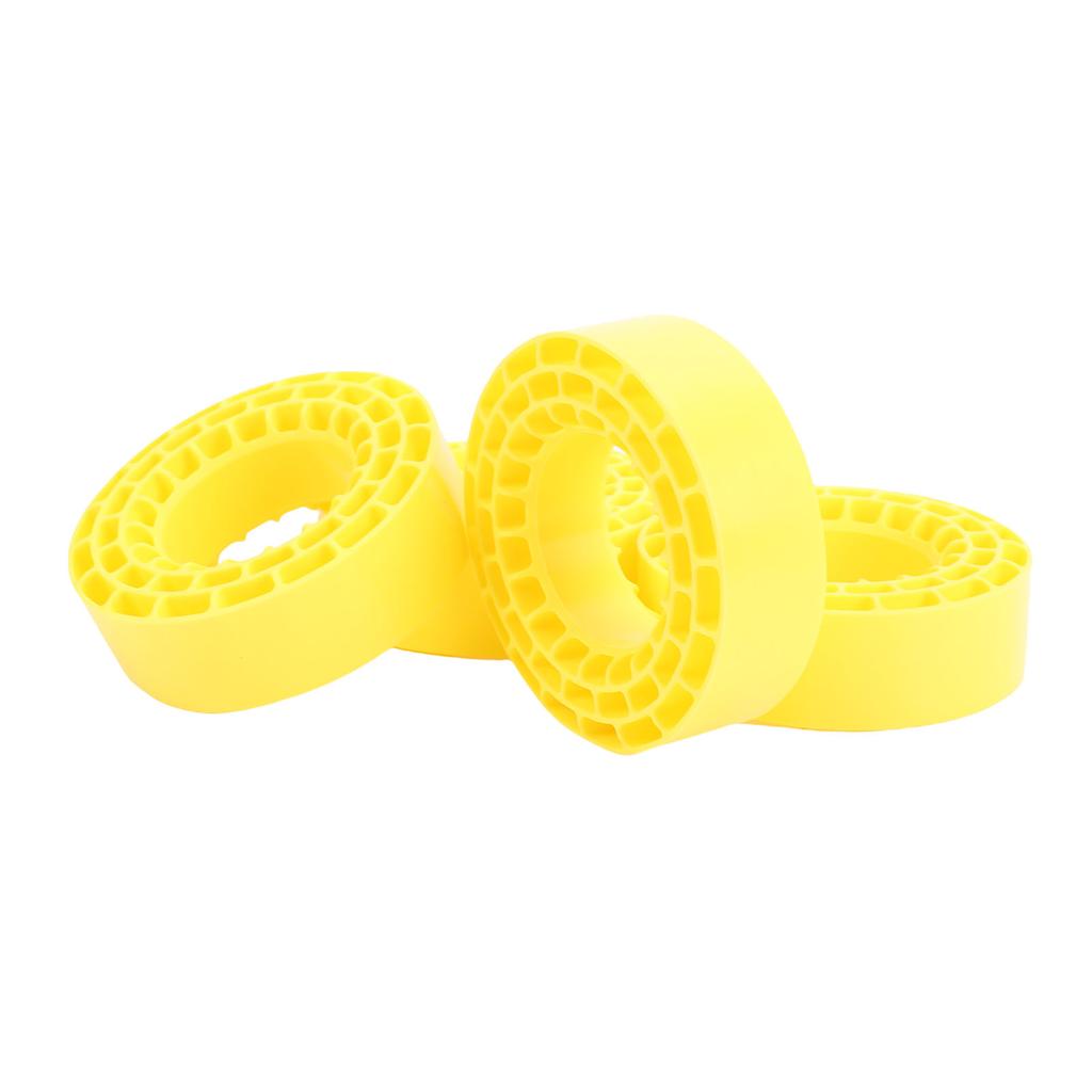 4PCS 1.55 Inch Tire Inserts Silicone Double Layer Hollow Water Proof RC Crawler Wheel Insert for Upgrade