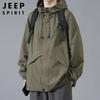 JEEP SPIRIT Men's Hooded Windproof Workwear Jacket