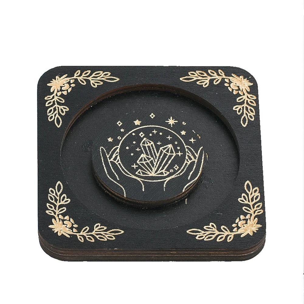 Wooden DIY Jewelry Display Base Reusable Wooden Bracelet Tray Crystal Stone Base  Gift