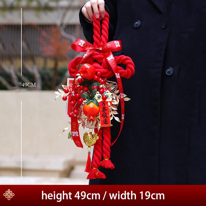 Chinese New Year Hanging Pendant Door Wall Feng Shui Ornaments Spring Festival Decor Hanging Knot Tassel Pendant Diy Material