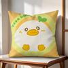 INS Cute Animals Cushion Cover Natural Linen Organic Fabric DoubleSided Printing Couch Pillow Covers Home Decor