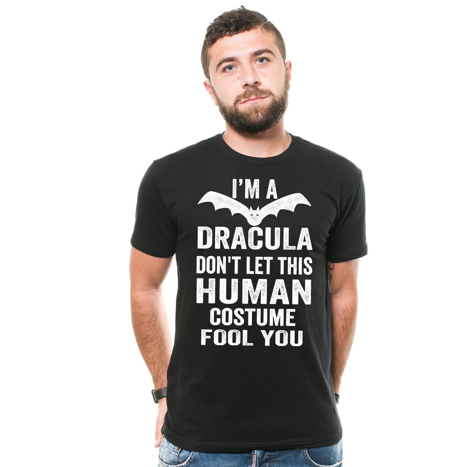 Funny Dracula Halloween Shirt: Humorous Costume Party Tee 3XL