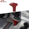 Gear Shift Shifter Knobs Cover for Jeep Grand Cherokee 2014-15 Red Carbon Fiber