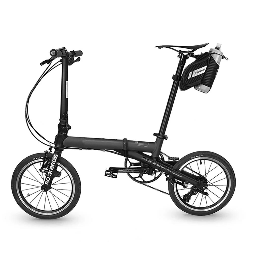 Under-seat bicycle bag with bottle pocket, 15l, black