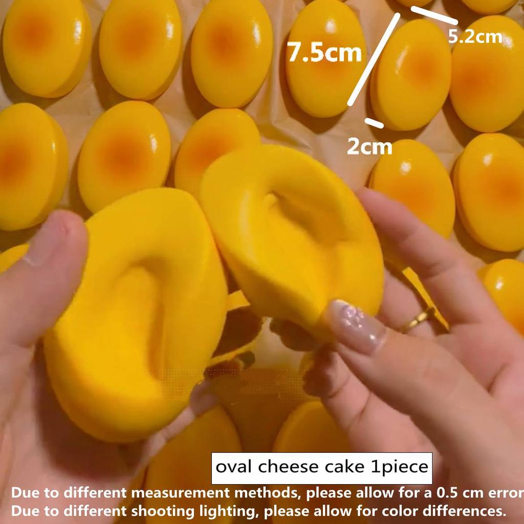Squishy Simulated Cheese Bread Squeeze Toy Stress Relief Slow Rising Sensory Fidget Toys for Anxiety ADHD Autism for Kids Adults