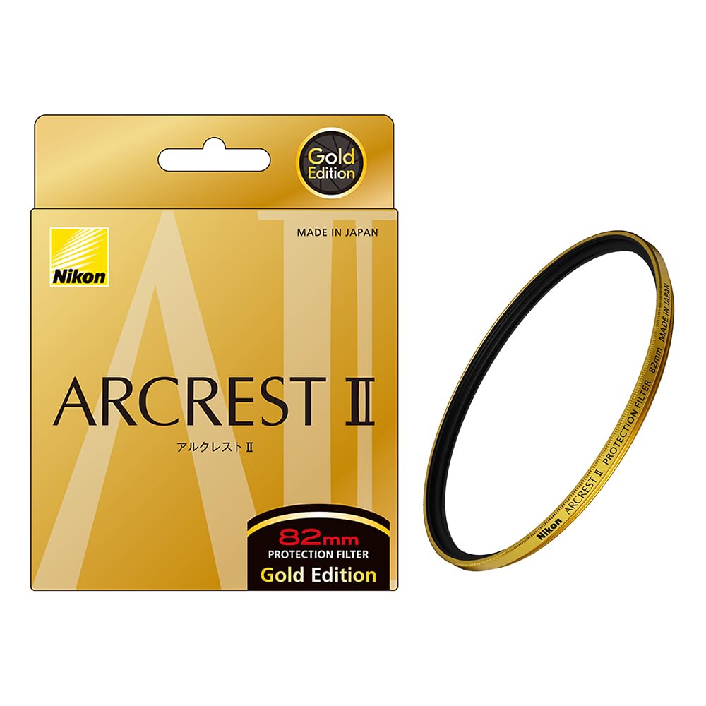 Nikon ARCREST II PROTECTION FILTER GOLD EDITION 82mm interchangeable Protective filter with Gold Edition (for lenses) - anti-static coating,