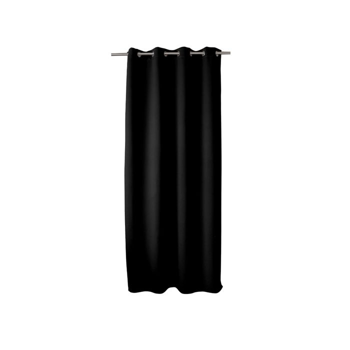 Rideau Occultant Uni - Noir - 140 x 240 cm - Isole du bruit, du froid, de la chaleur