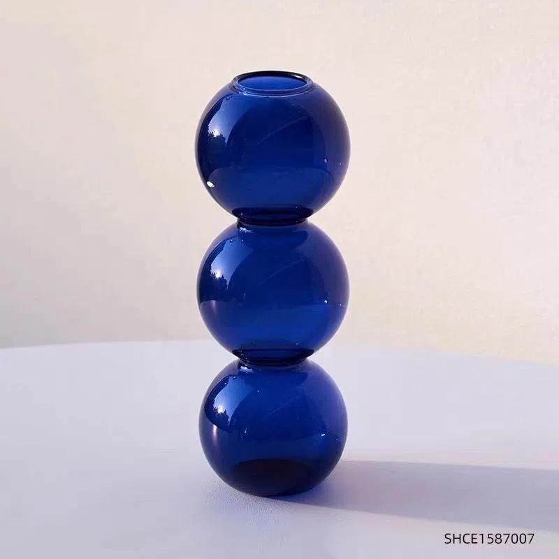 Creative Bubble Glass Flower Vase – Nordic Style Spherical Home Decor Ornament
