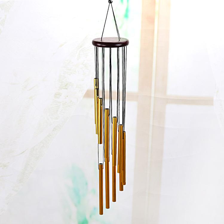 Retro Wooden & Metal Wind Chime: Pastoral Wall Hanging Ornament & Creative Home Gift Pendant