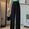 New Arrivals Open Run Women Pleated Wide Pants Banding Chalan Fit