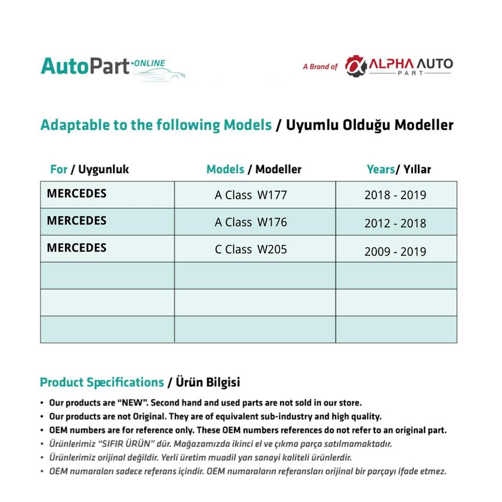 Sunroof Gear Repair Kit for Mercedes C Class W205