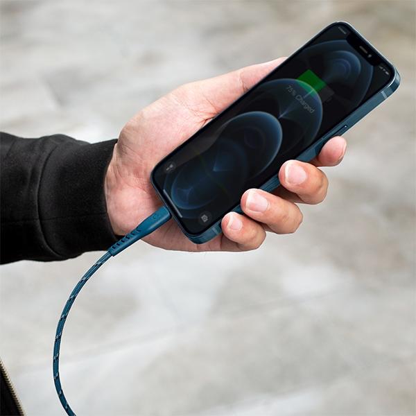 Energea Kabel Nyloflex Usb-C - Lightningc94 Mfi 1.5M Niebieski/Blue