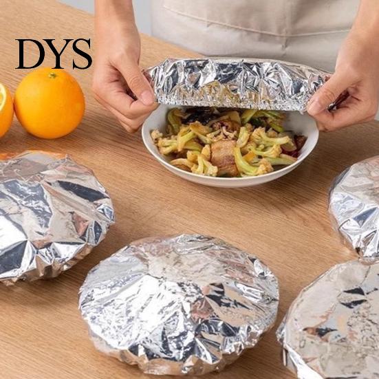 Reusable Food Wrap Aluminum Foil Heat-Retaining Cover, Covers, Thickened Cooking And Storage Lid Insulation Freshness-Preserving for Meal Prep,