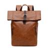 TS JYL laptop bag,Large Waterproof Leather Backpack Men Business Laptop Casual Travel Bag