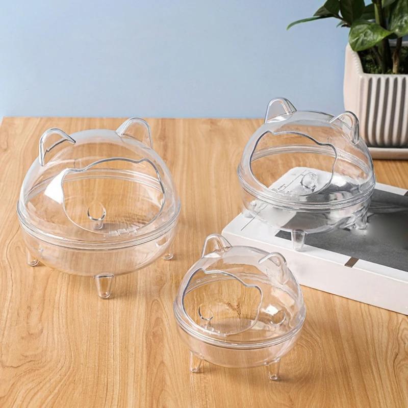 Hamster Sand Bathroom Small Pet Sand Bath Cage with Large Capacity and Splash Prevention Removable Pet Tools Hamster Toilet Ferr