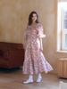FABRICSEOUL Flower Can Off Shoulder Long Dress_Pink