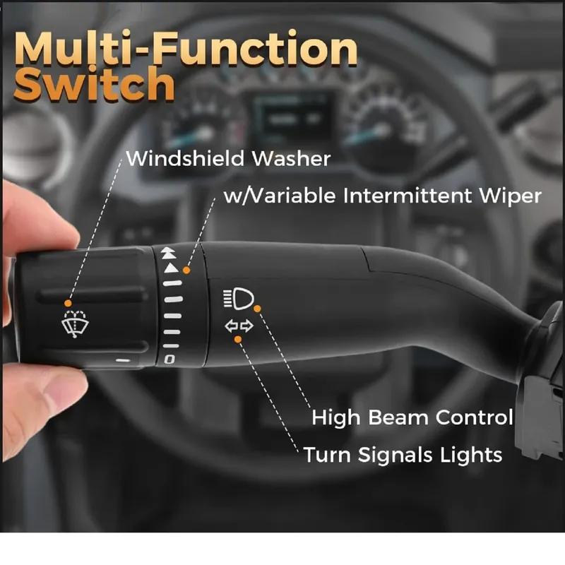 SW7016 EC3Z13K359AA Turn Signal Switch Multifunction Windshield Wiper Control for Ford F150 F250 F350 F450 F550 SuperDuty Taurus
