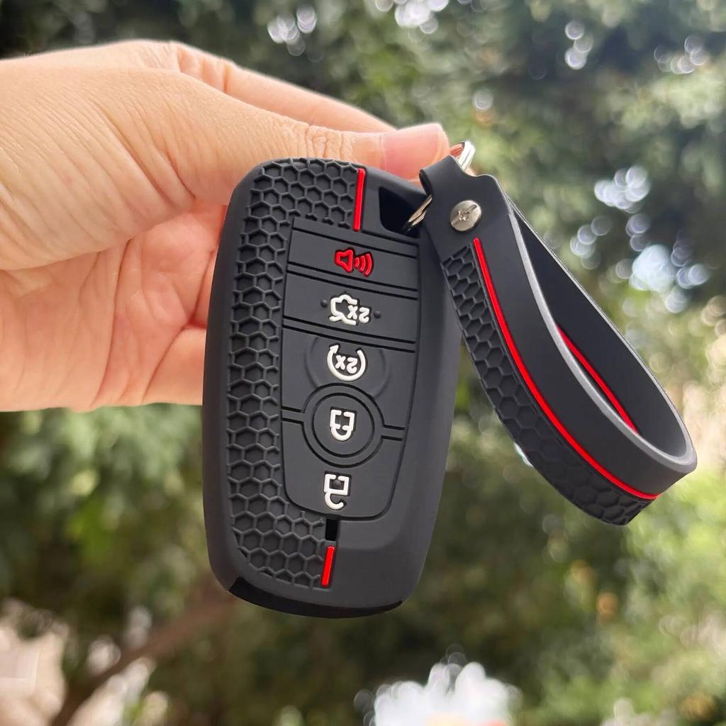 Keychain Protection For Ford Mustang Fusion Explorer Ka Focus S-Max Fiesta Silicone Car Key Case Cover Accessories