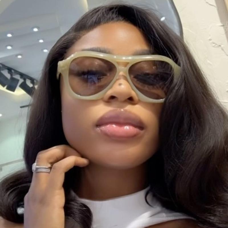 Big Frame Luxury Brand Designer Square Vintage Pilot Sunglasses Women For Men Punk Popular Oversized Outdoor Sun Glasses Uv400