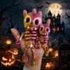 Halloween Desktop Decorations 3D Printed Cute Skeleton Figurine, Articulated Decor, Finished Models Ornament with Movable Joints for Home Party Decor