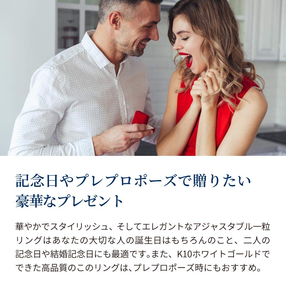 from New Adjustable 10K White Single Engagement Wedding Women [Gift York] Women's Ring, Size, Gold, Ring, Ring, Ring, Present,